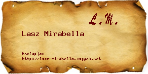 Lasz Mirabella névjegykártya